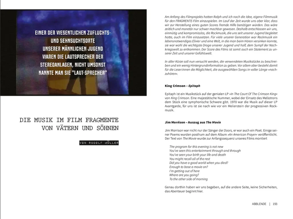Seitenausschnitte, Musikinterpretationen